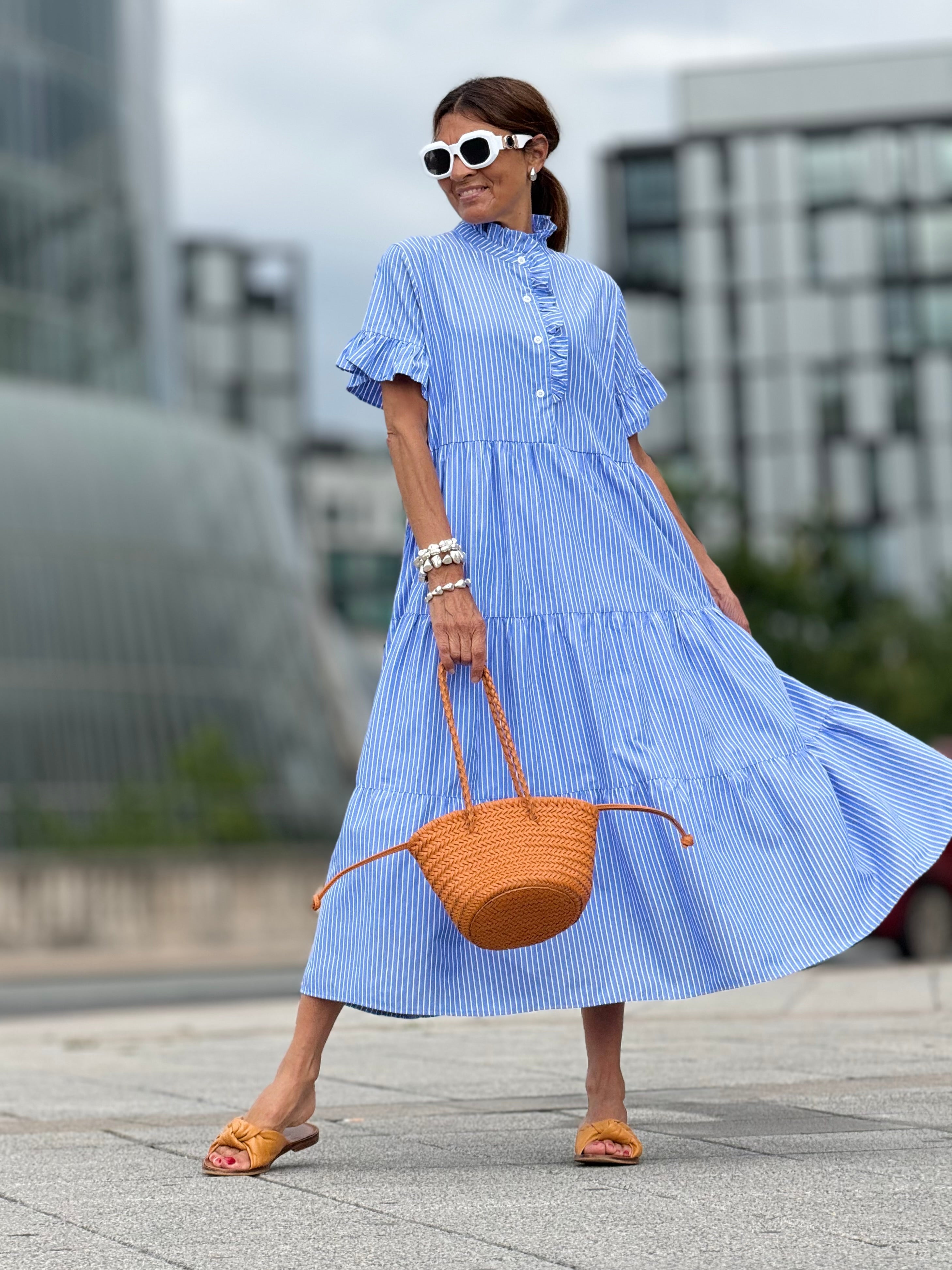 Dress Igone stripes