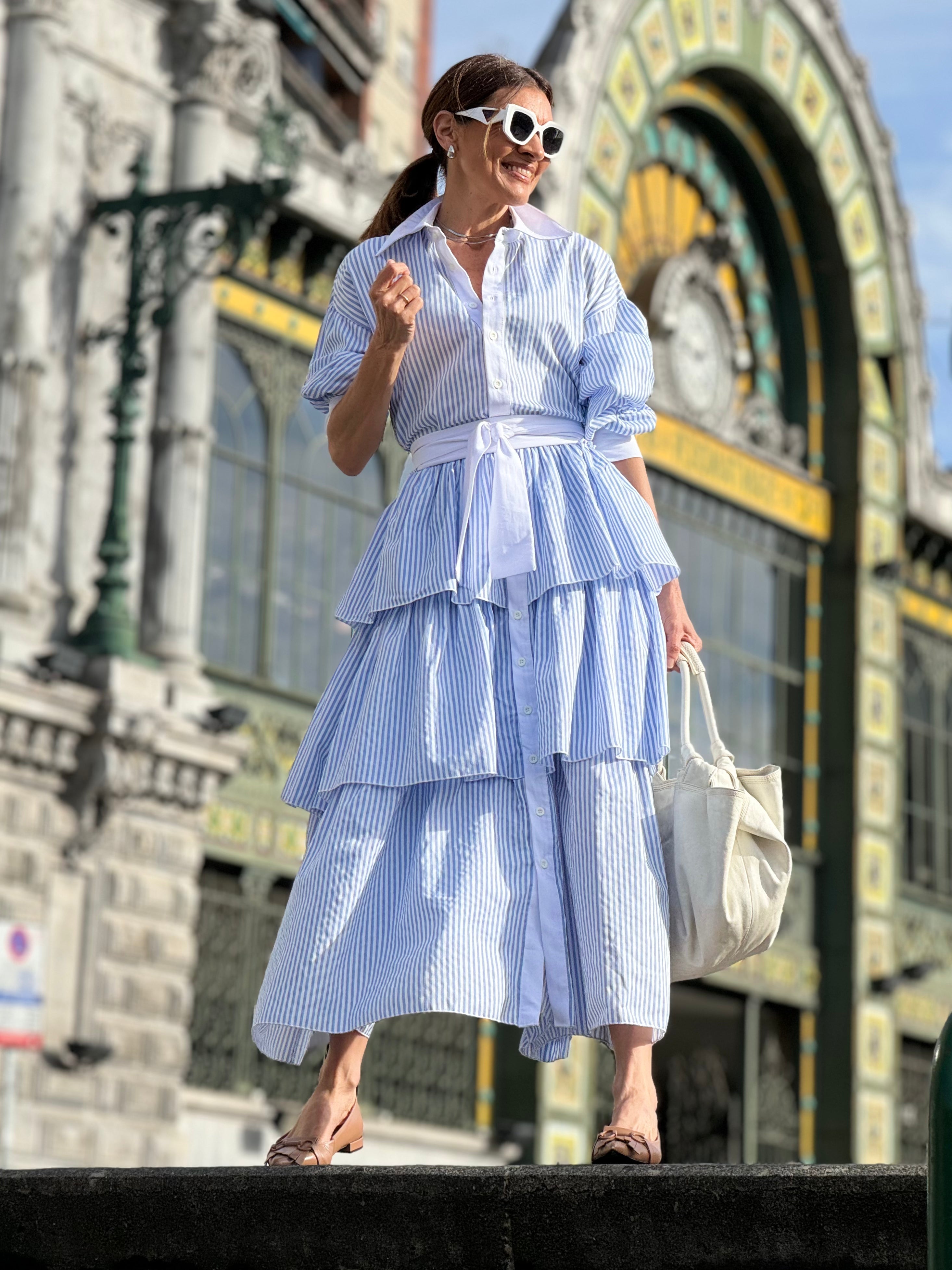 Dress Brittany Stripes Blue