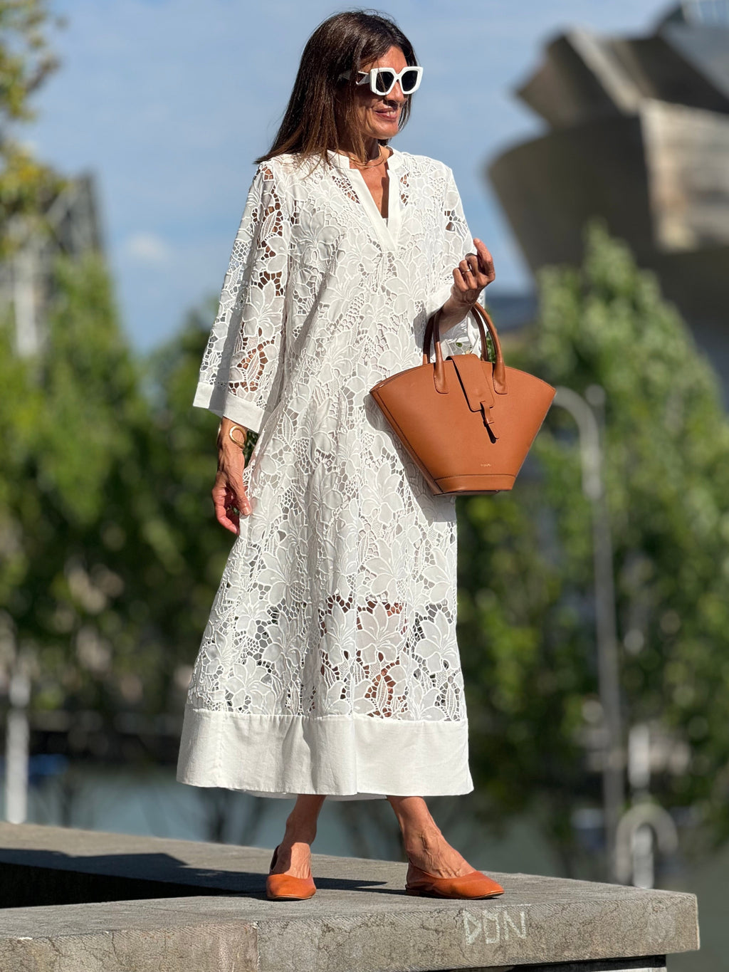 Dress Luana Lace White