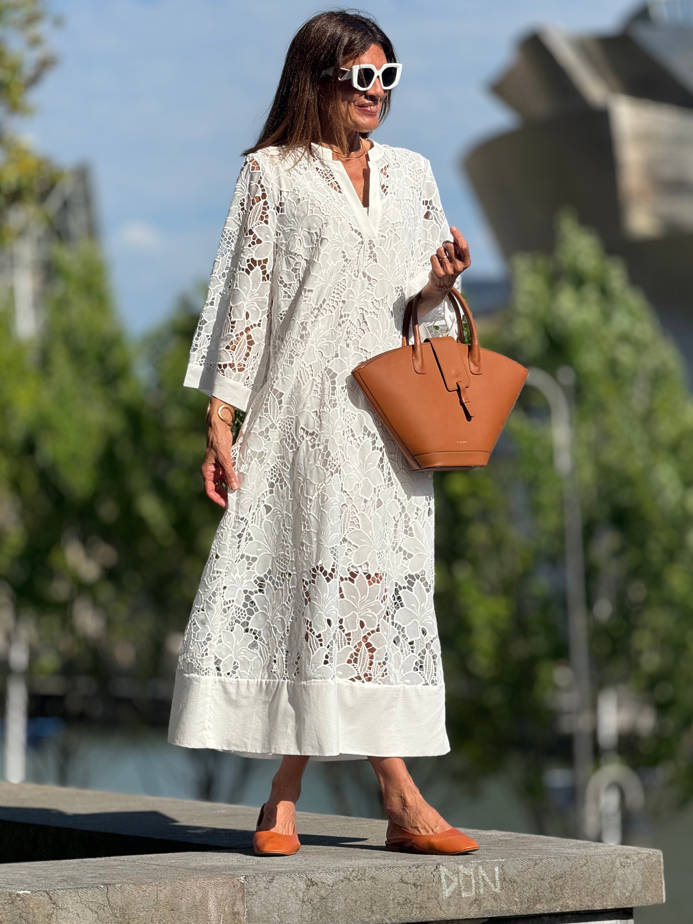 Dress Luana Lace White