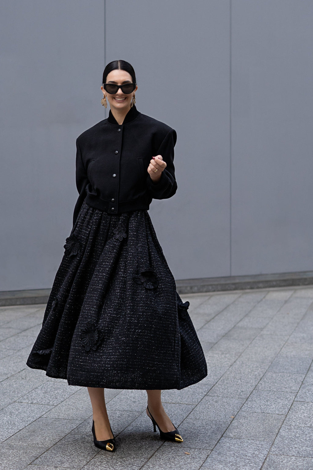 Skirt Beau Tweed Black