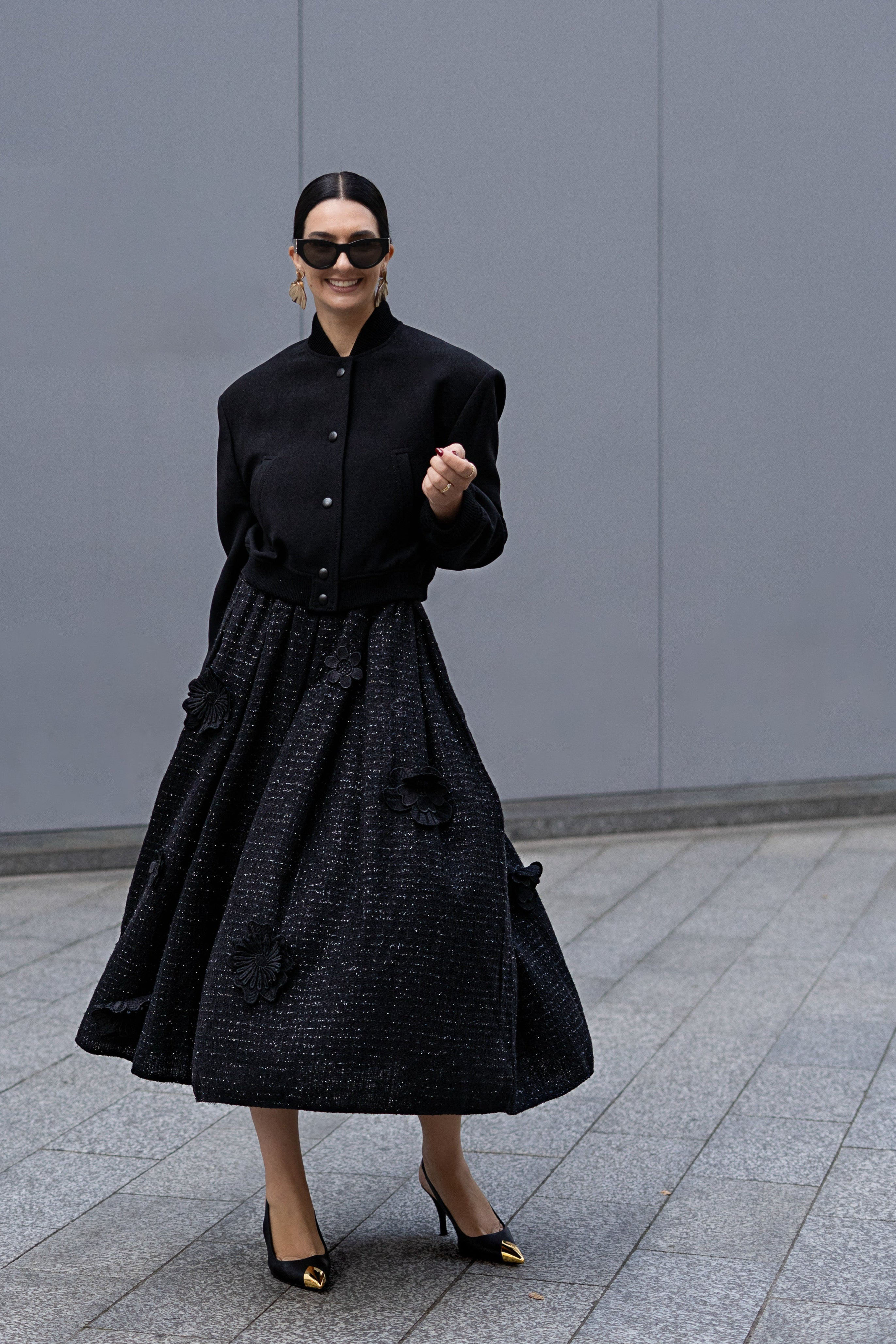 Skirt Beau Tweed Black