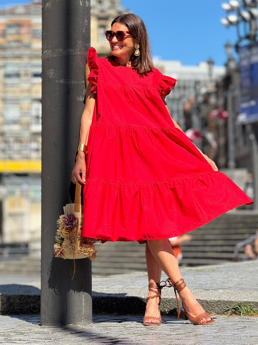 Dress Caro red