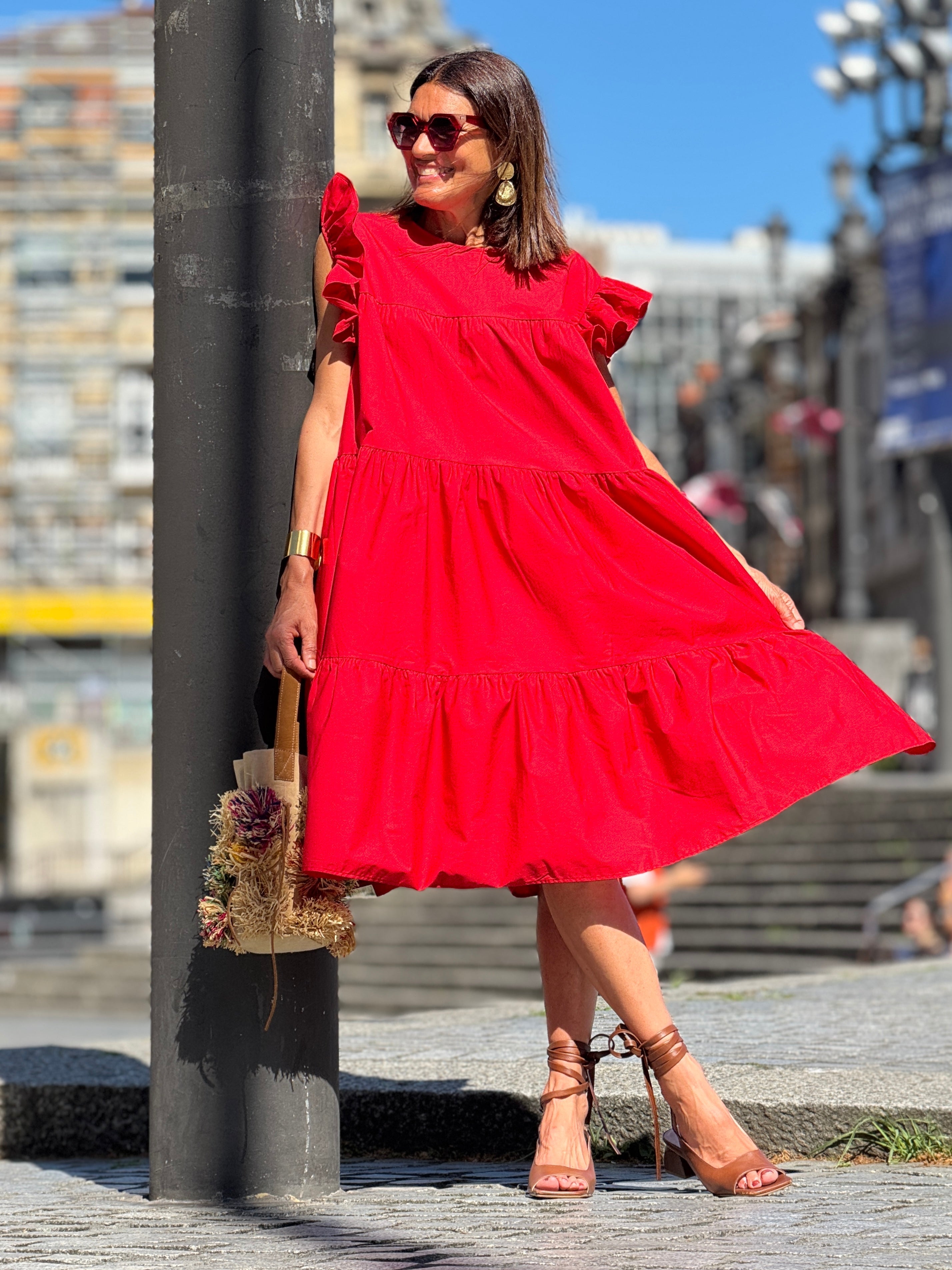 Dress Caro red