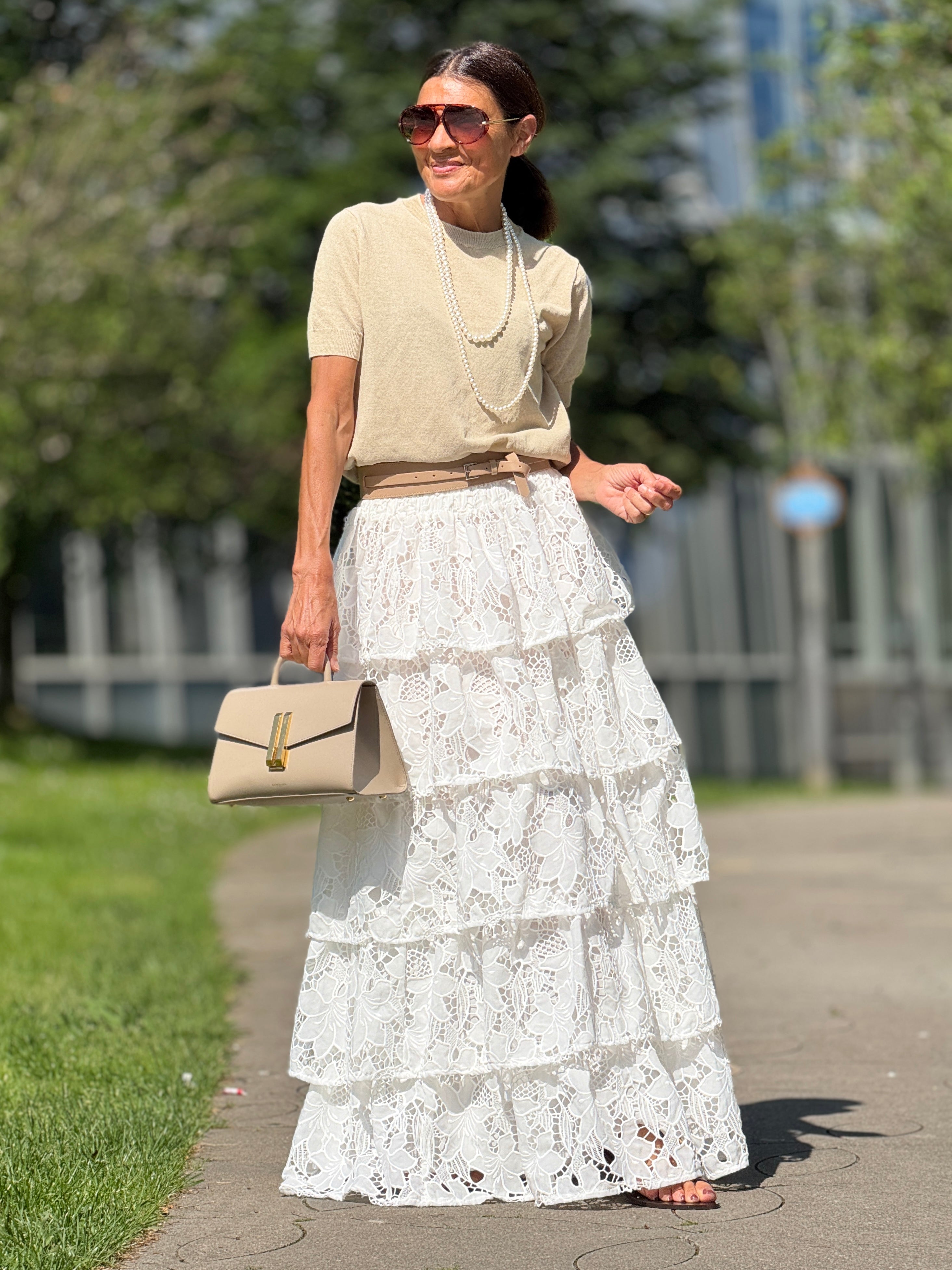 Skirt Mabel Lace White