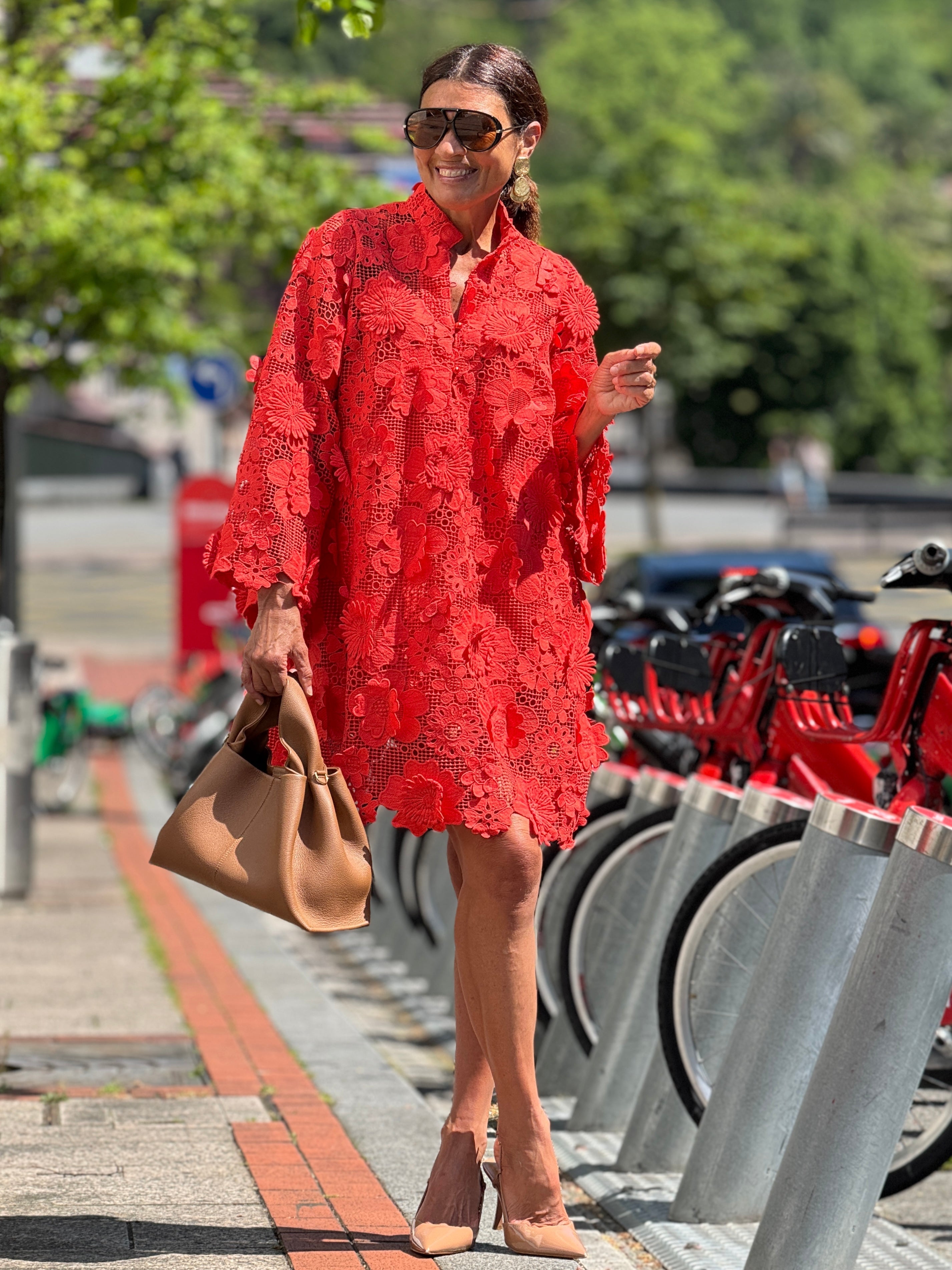 Dress Florence Lace Red