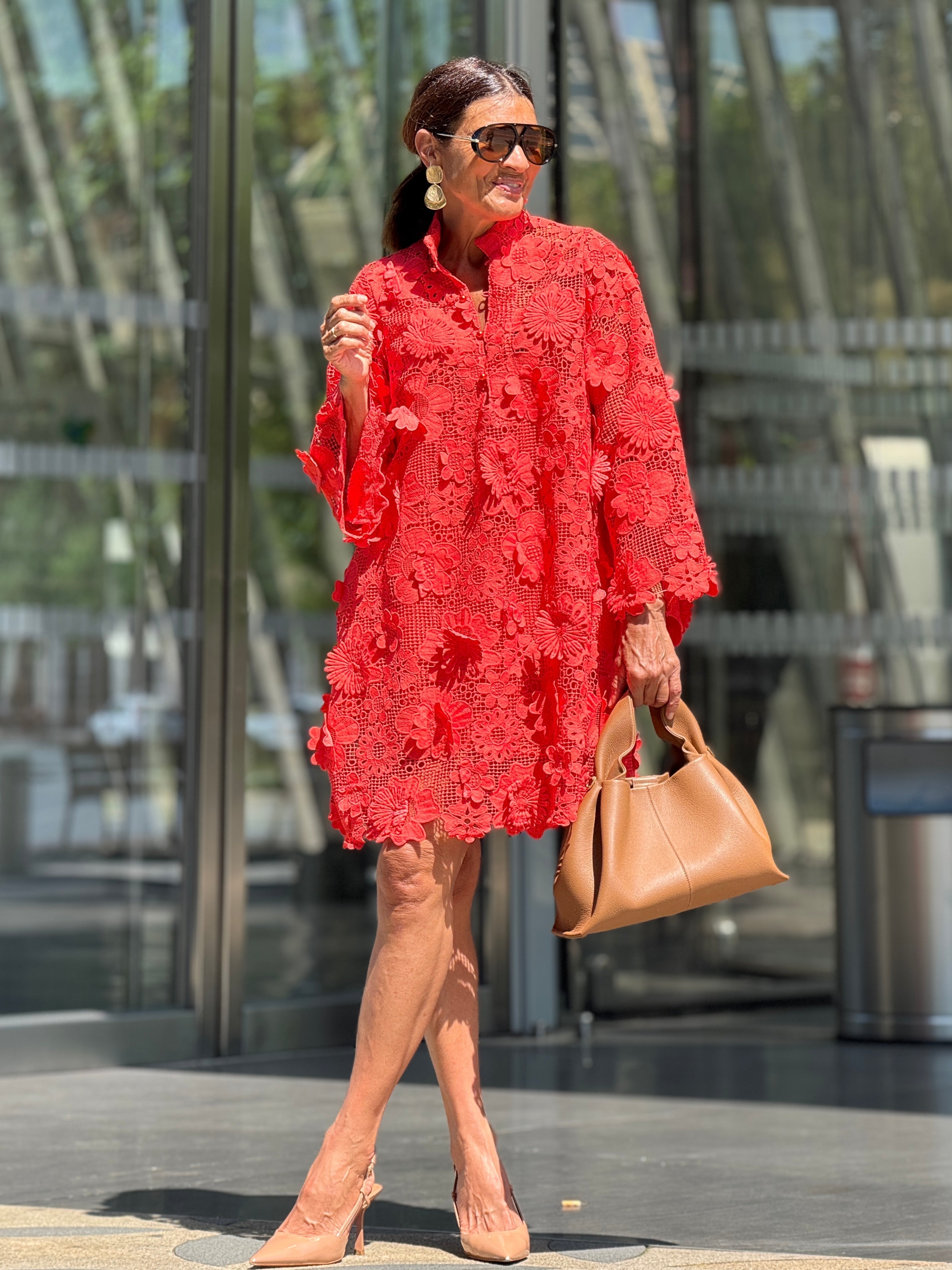 Dress Florence Lace Red