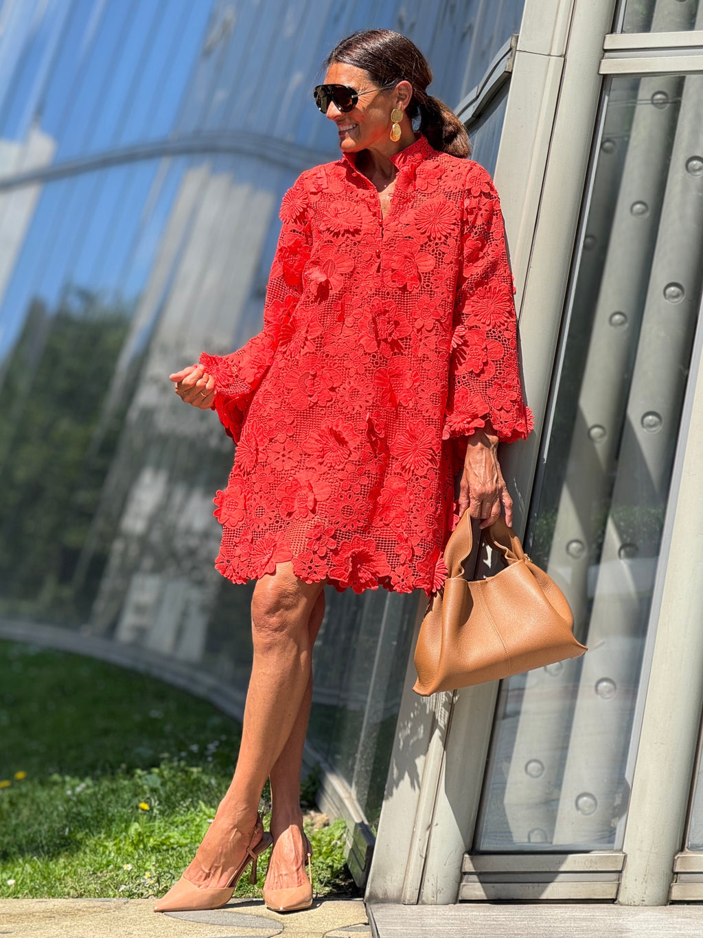 Dress Florence Lace Red