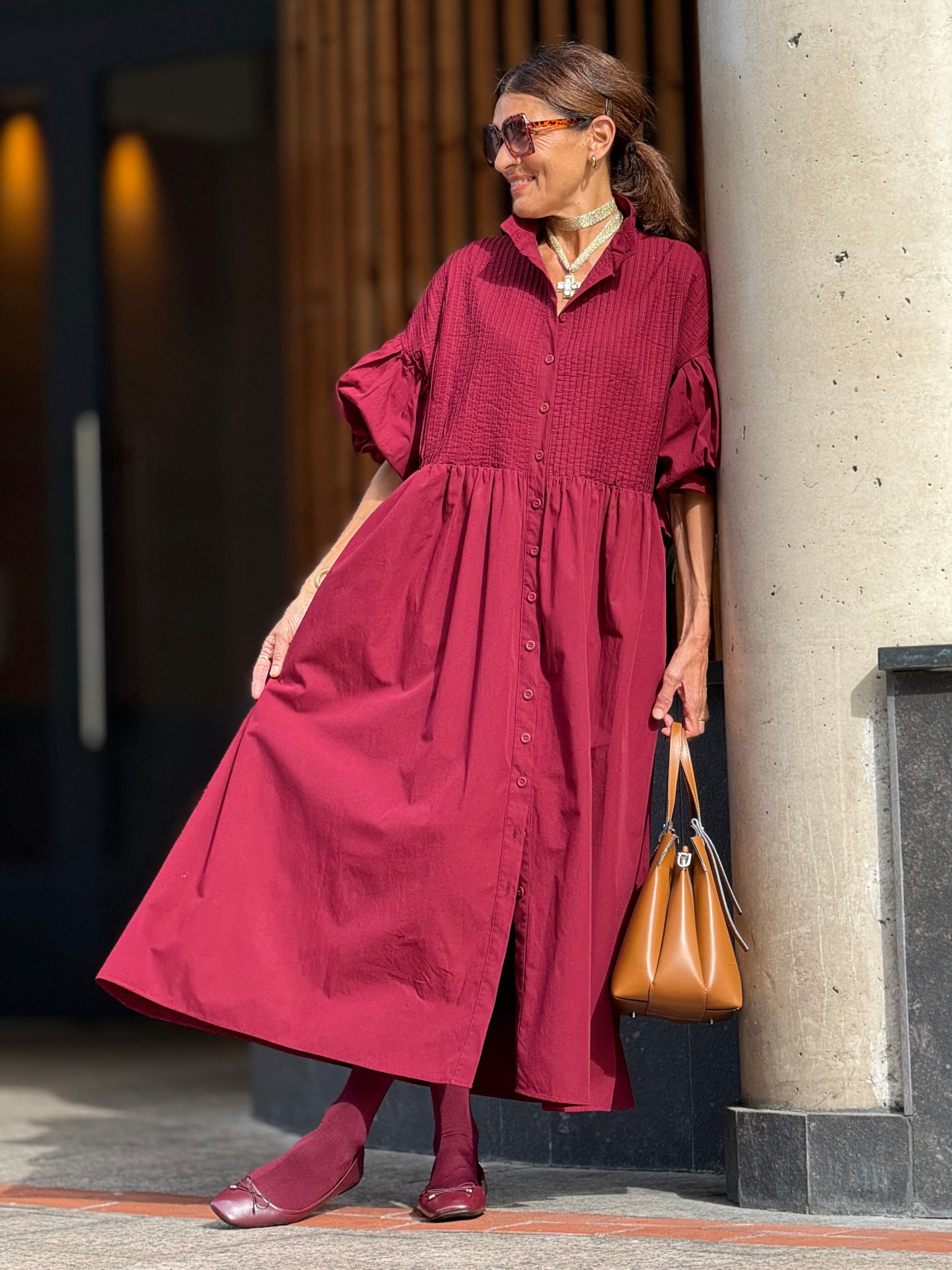 Dress Phoebe Burgundy