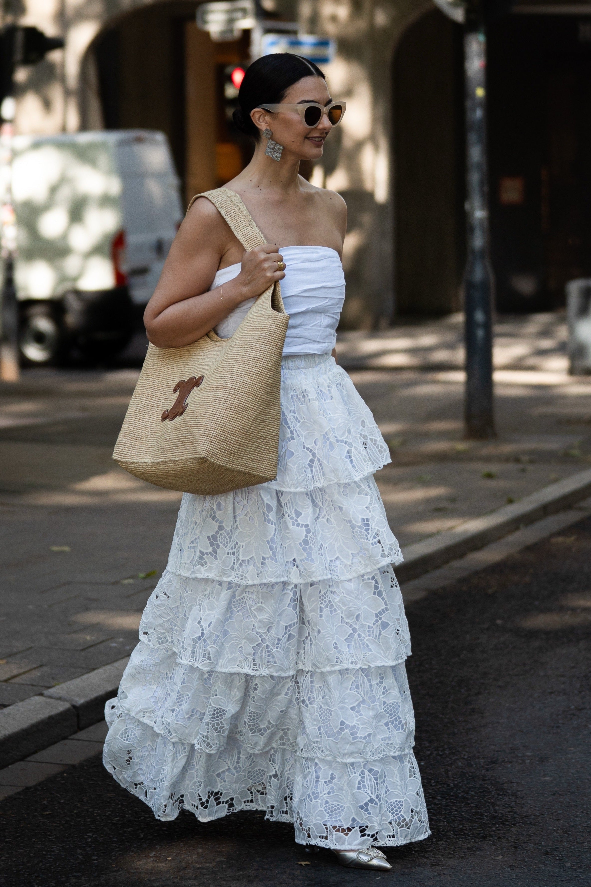 Skirt Mabel Lace White