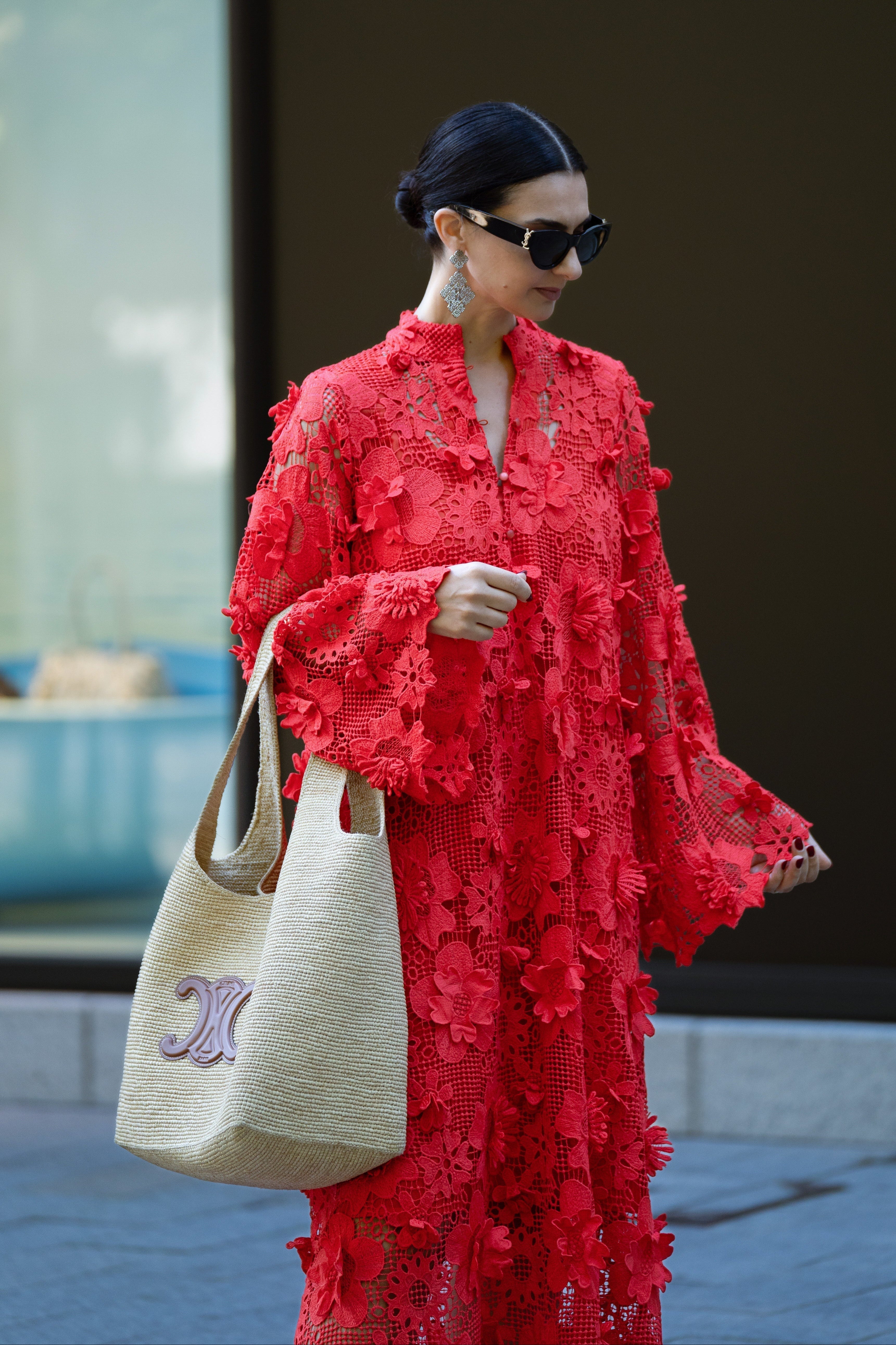 Dress Estelle Lace Red