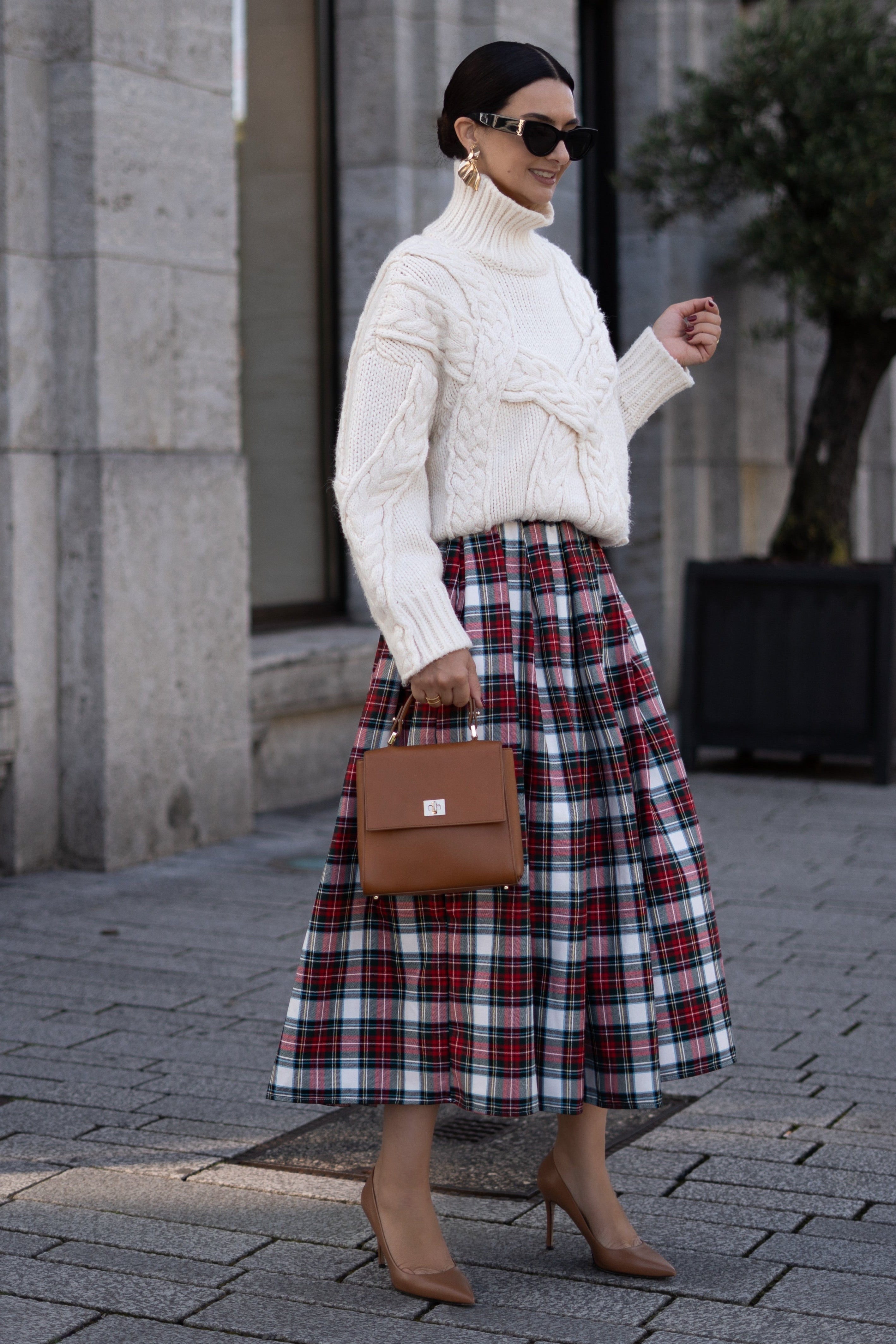 Skirt Helena Check Red