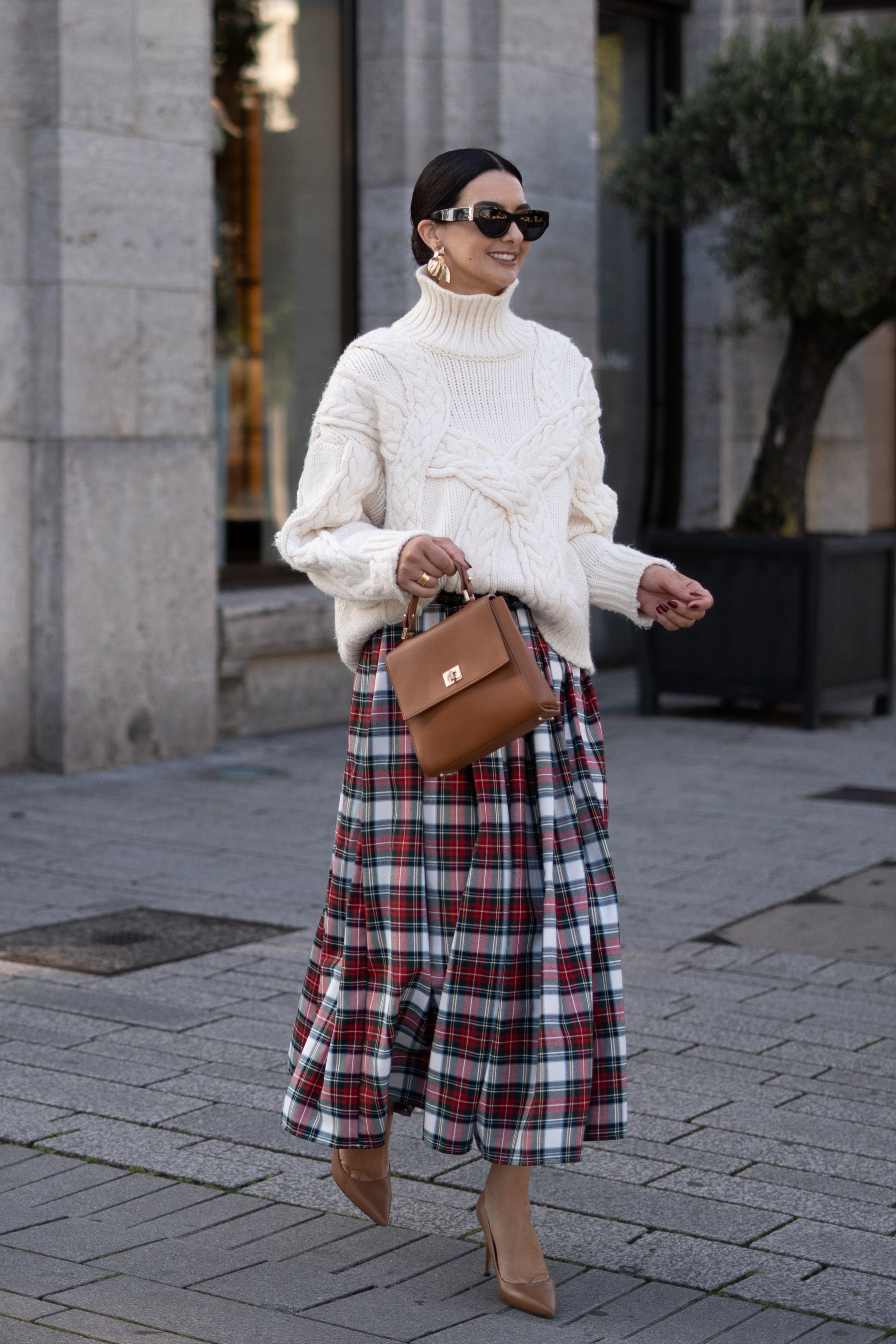 Skirt Helena Check Red