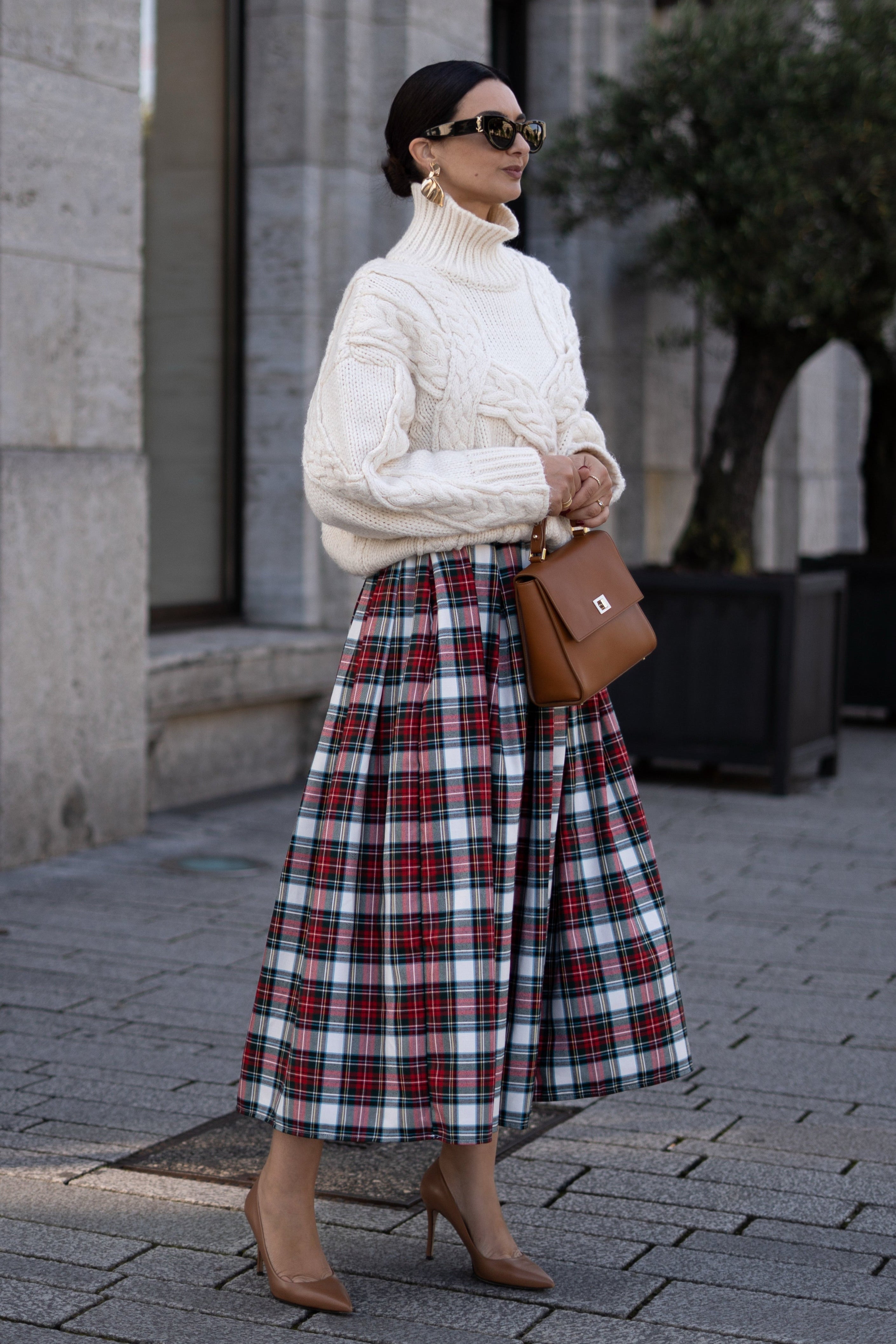 Skirt Helena Check Red