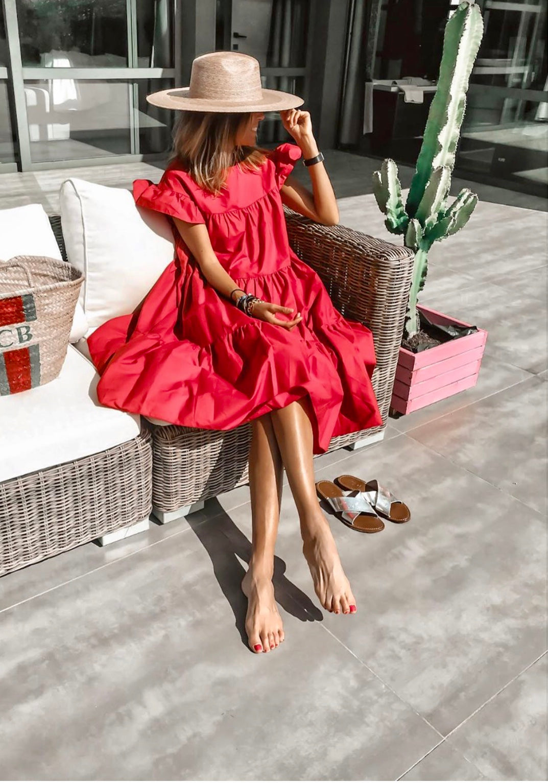 Dress Caro red