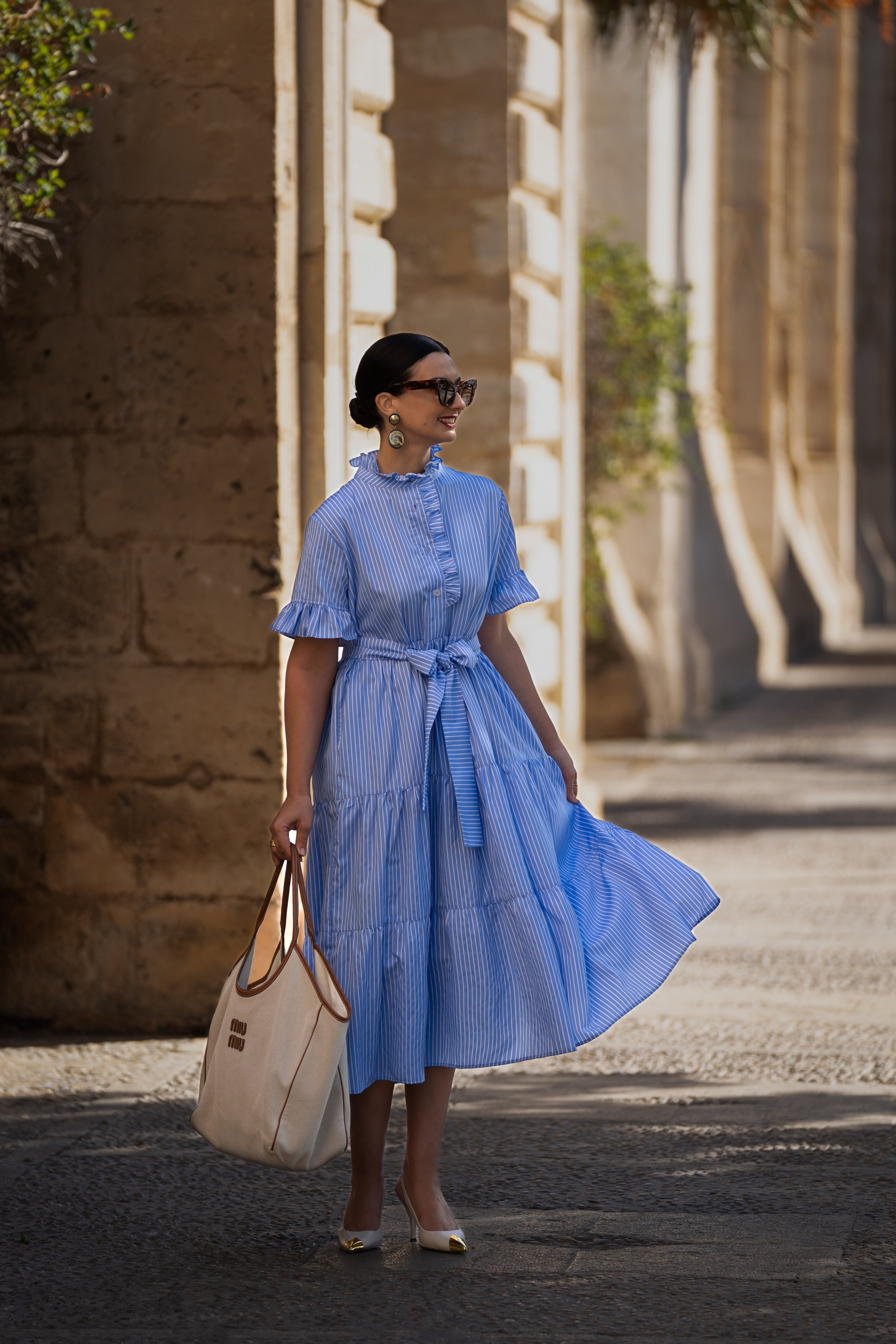 Dress Igone stripes