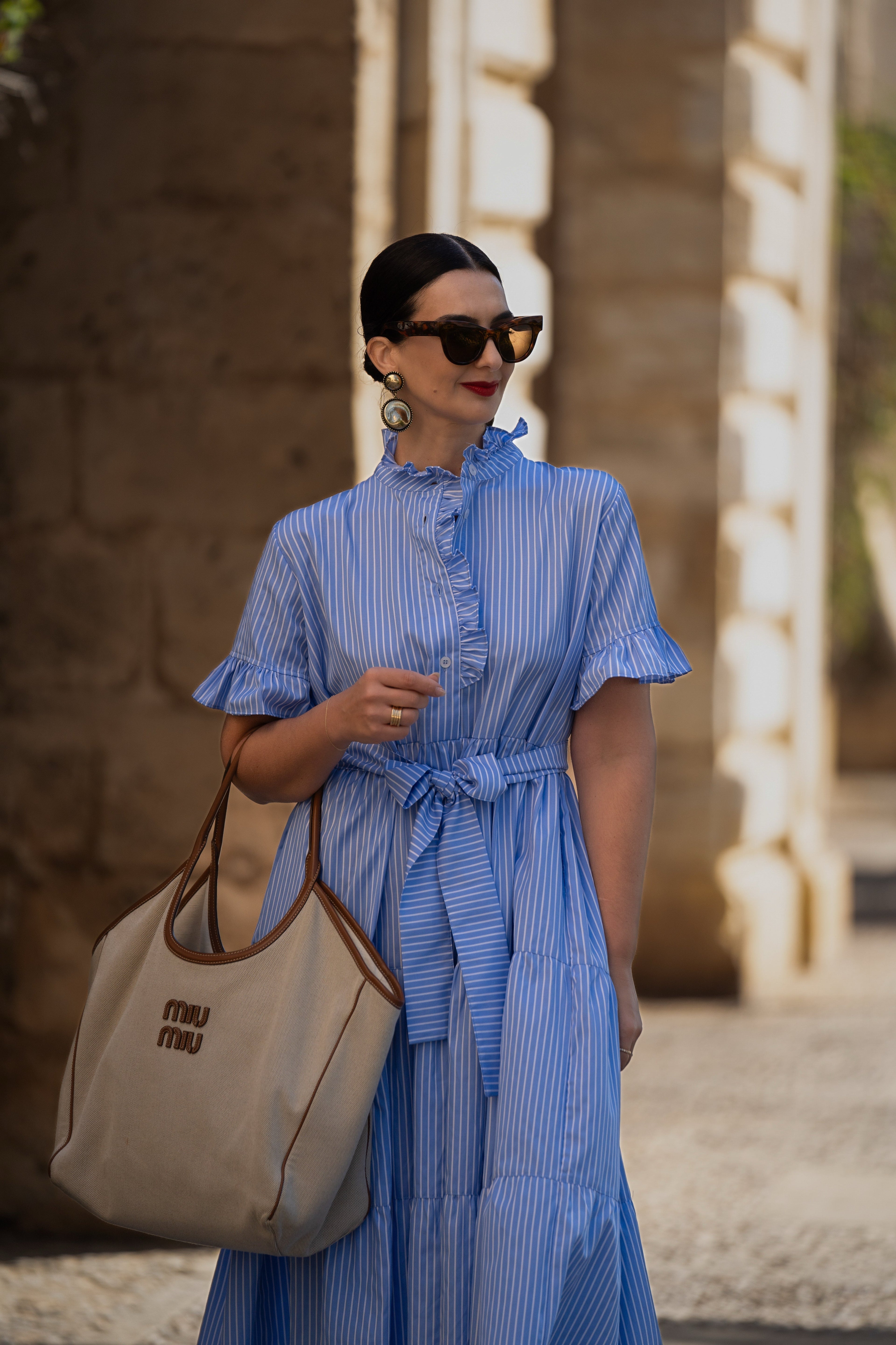 Dress Igone stripes