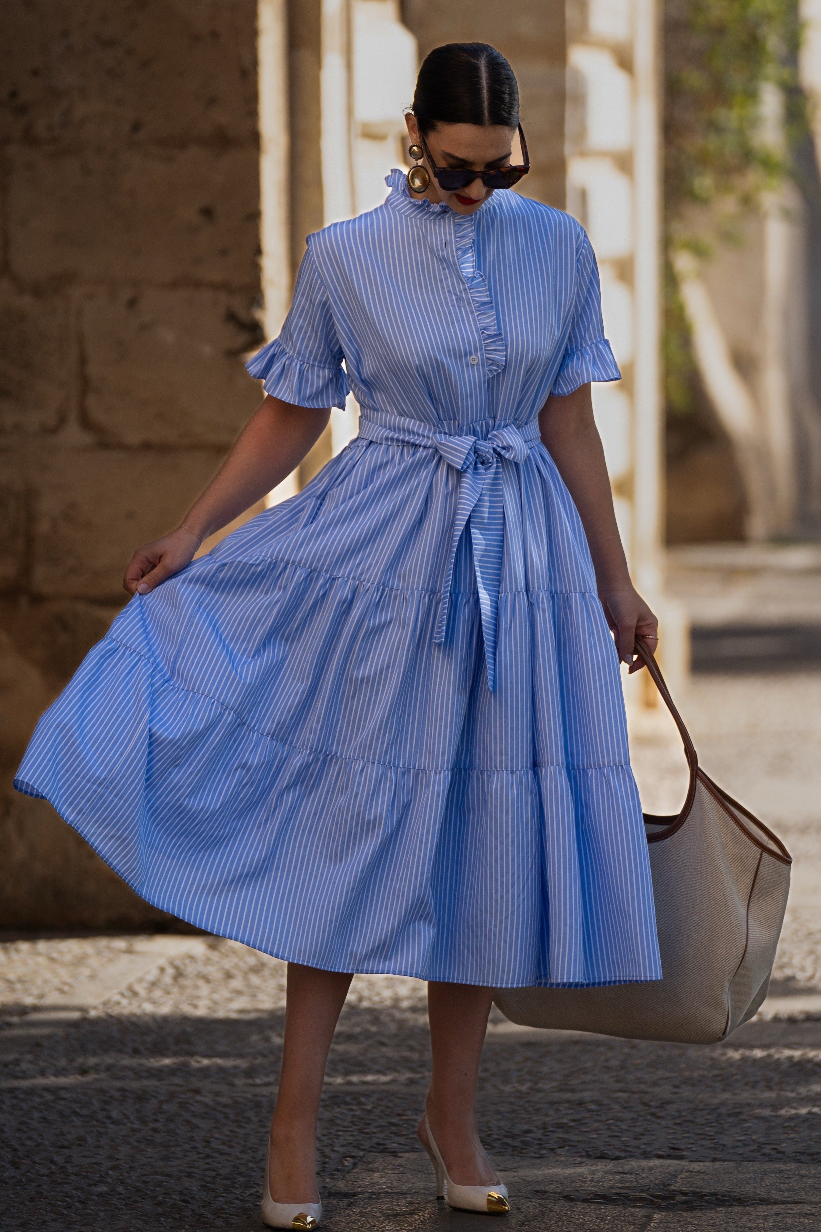 Dress Igone stripes