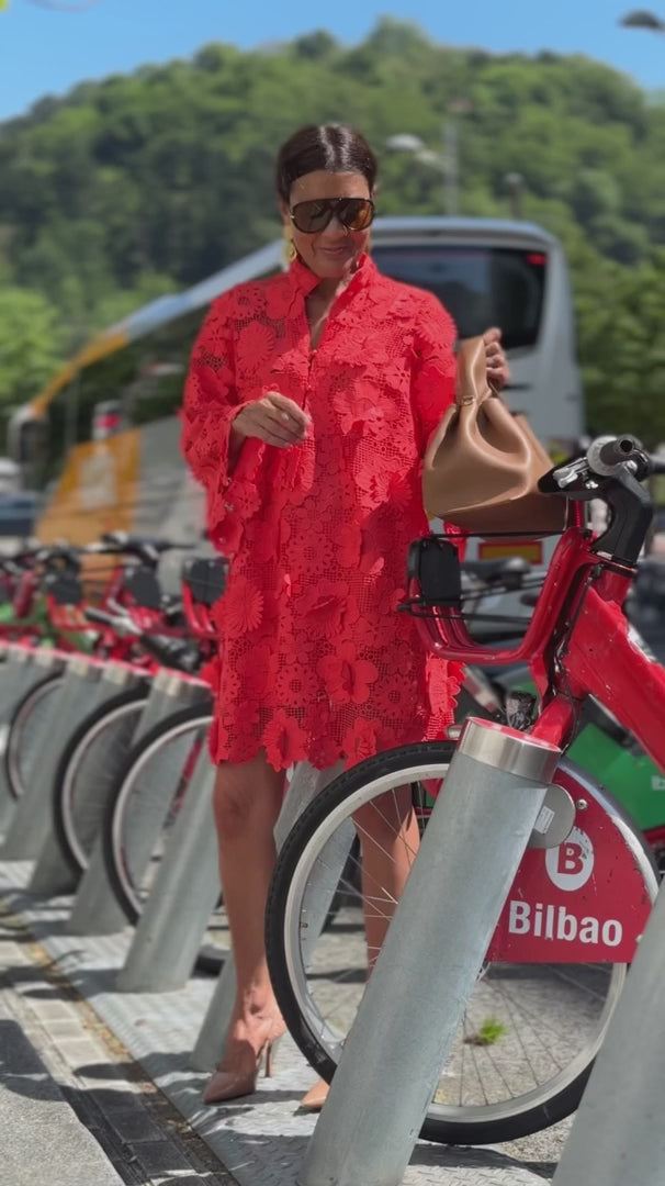 Dress Florence Lace Red